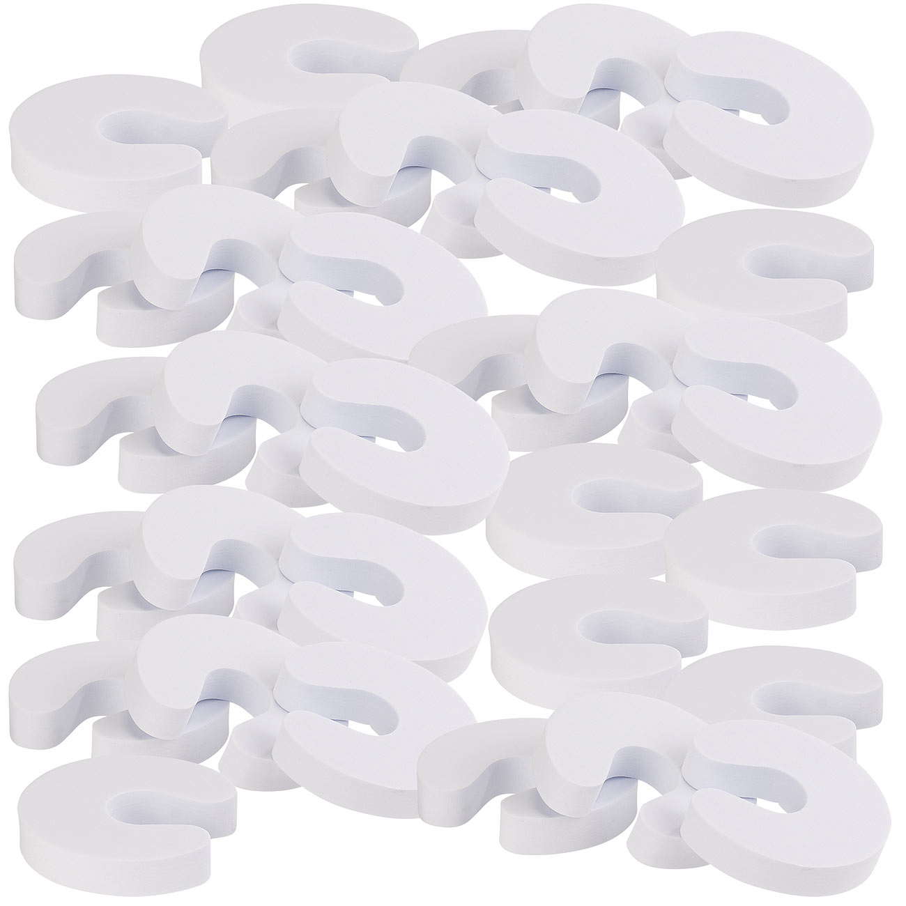 infactory protection anti-pincement pour porte: Set de 32 bouchons de porte en mousse, protection contre les pincements, blanc (protection)