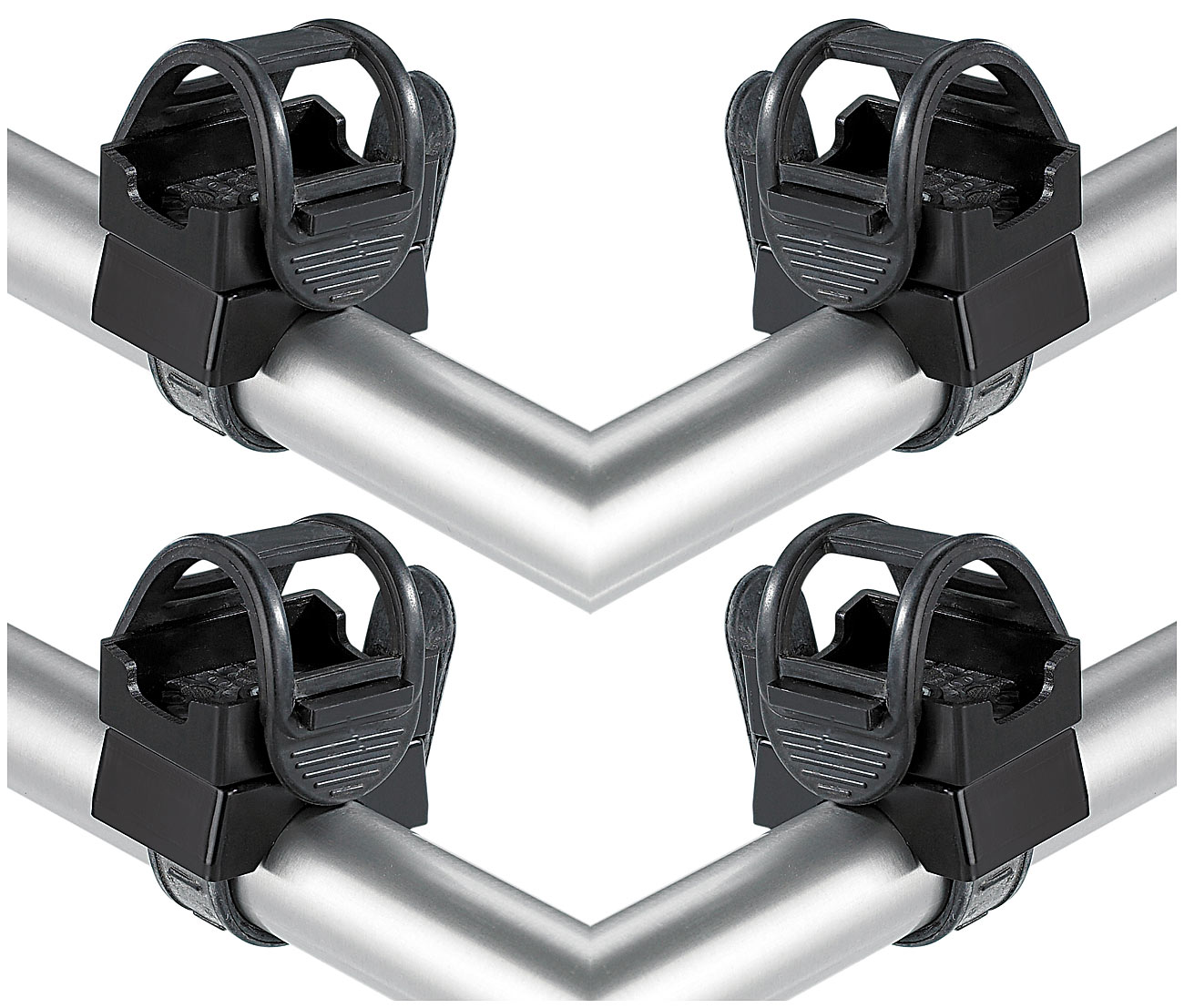 Lunartec supporto per torcia: Set di 4 supporti universali per torce (supporto bici per torcia, supporto universale per torcia, supporto torcia per)