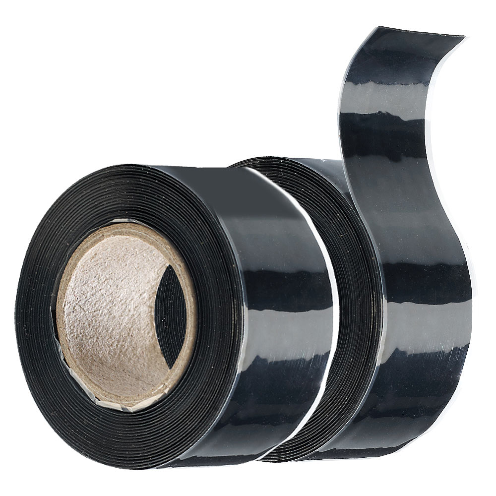 AGT nastro isolante impermeabile: set di 2 nastri sigillanti autoadesivi, ciascuno di 3 metri, nero (nastro isolante per tubi dell'acqua, nastro)