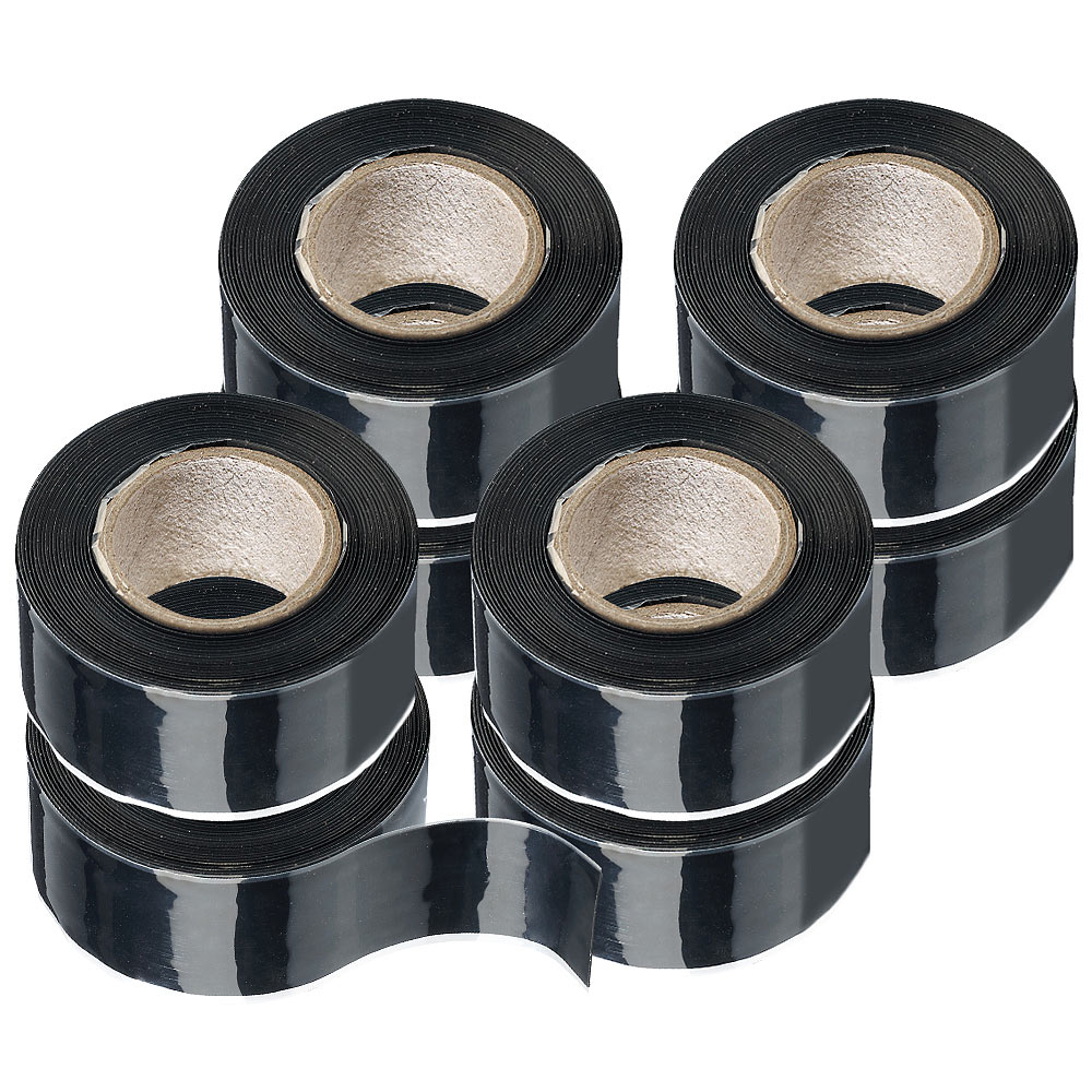 AGT ruban adhésif étanche: 8 pièces de bandes d'étanchéité auto-adhésives, chacune de 3 mètres, noires (ruban isolant autocollant, ruban adhésif)