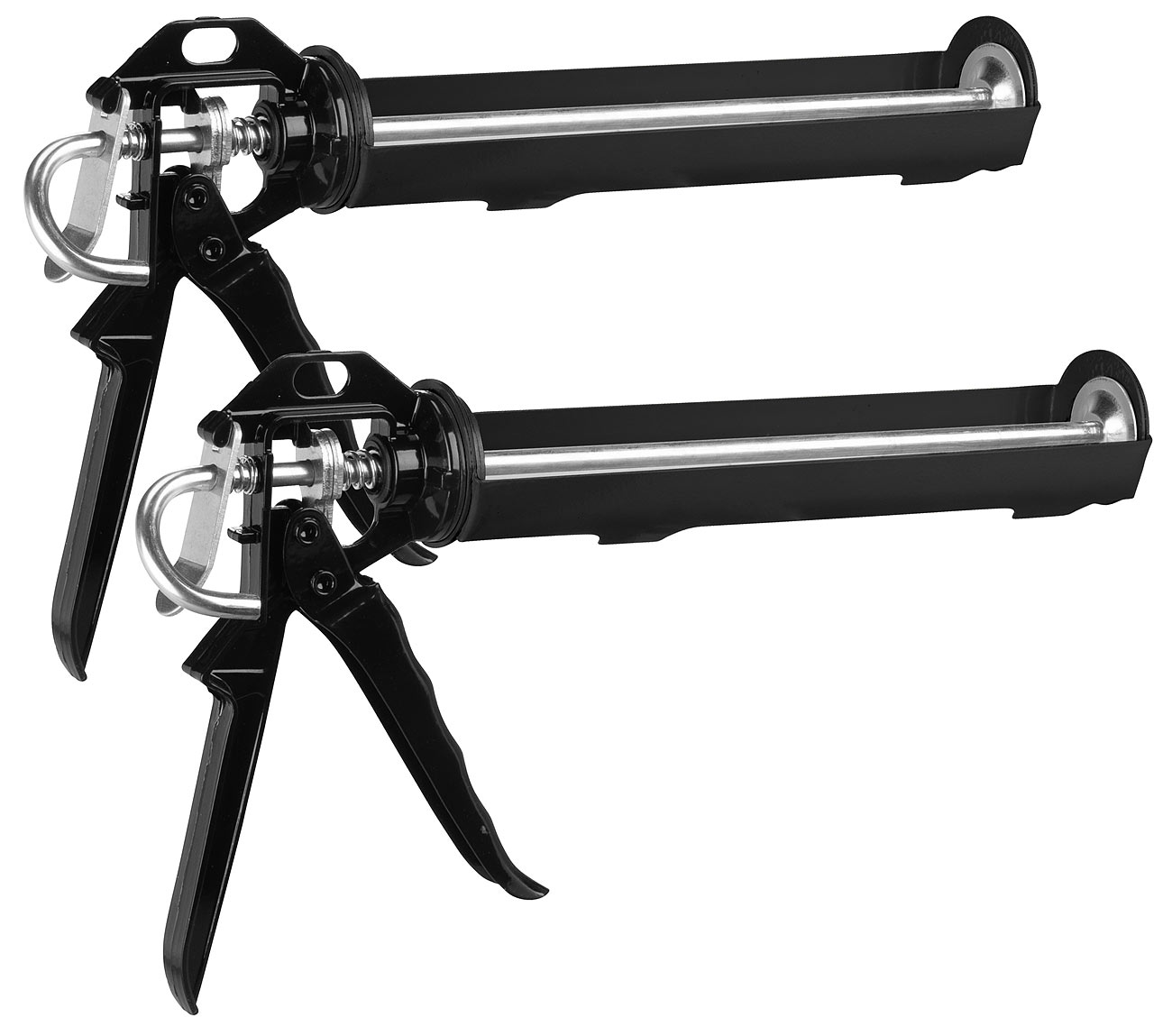 AGT strumento per cartucce: Set da 2 presse per cartucce, telaio girevole, per cartucce fino a 310 ml e 23 cm (stampo in silicone, pistole per)