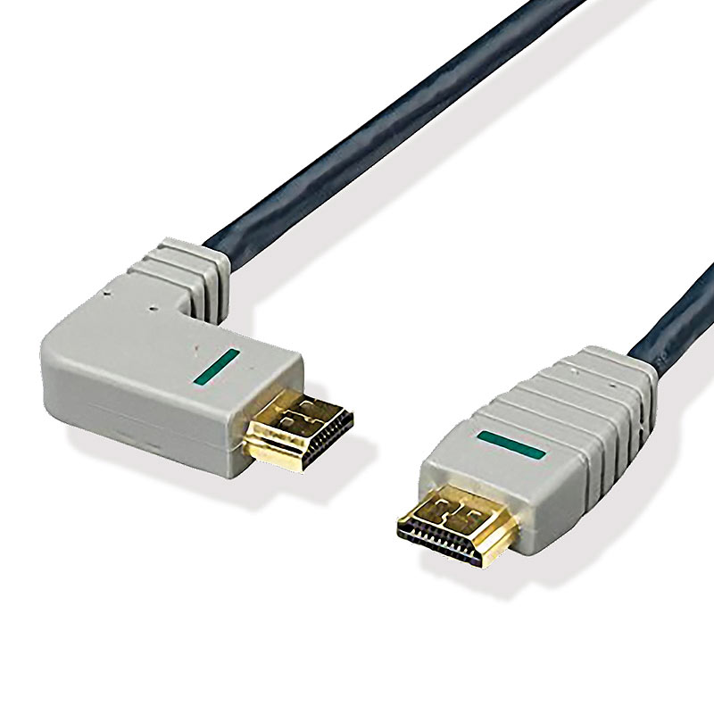 Bandridge HighSpeed HDMI Kabel 3m, links gewinkelt, 4K und 3D-fähig