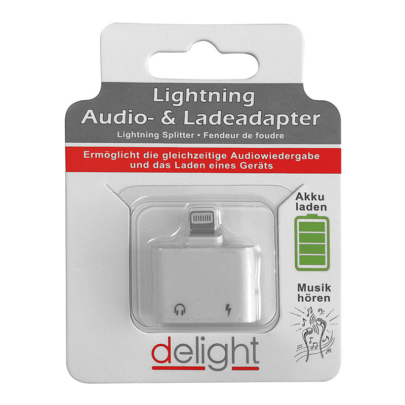 Lightning Splitter Audio- & Ladeadapter ab iPhone 7