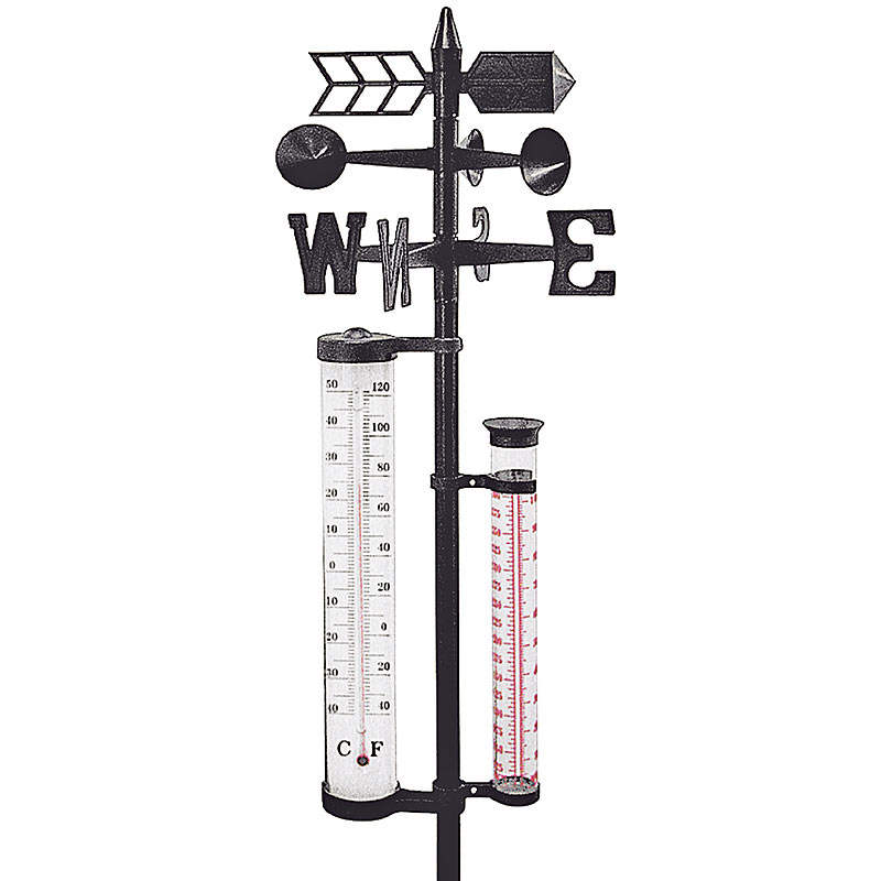 Wetterstation mit Regen-& Windmesser