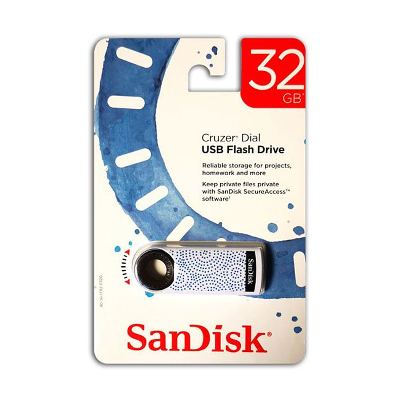 Sandisk USB FlashDrive 32GB Cruzer Dial Blister - T4BS