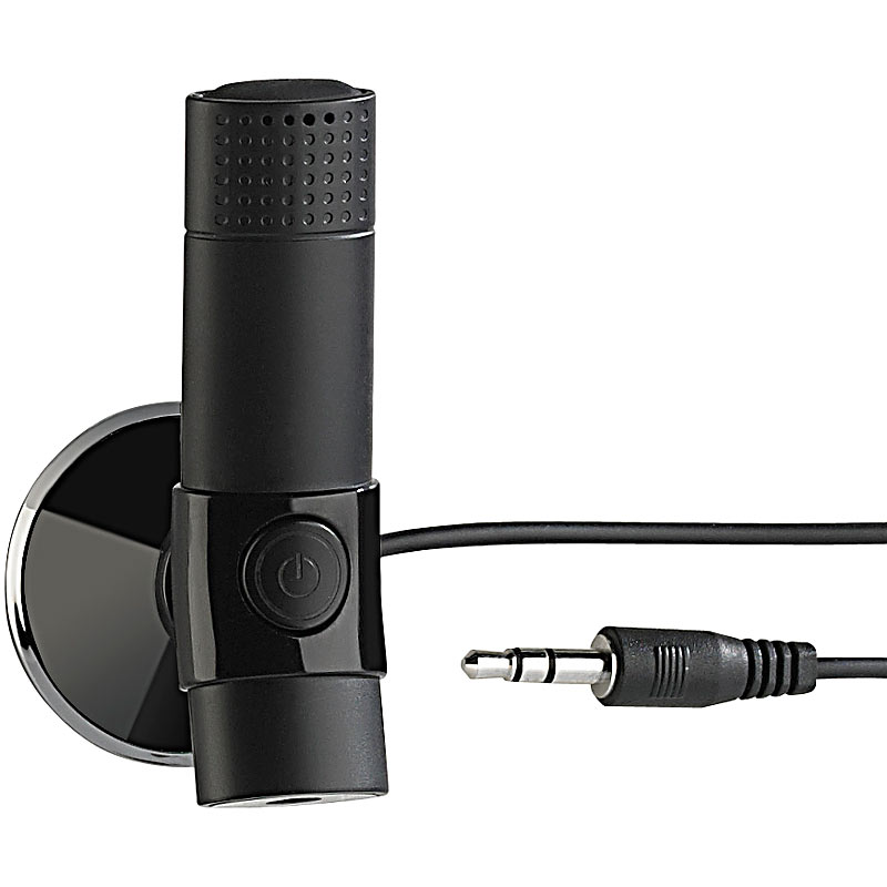 Freisprecher & MP3-Streamer mit Bluetooth für Autoradios, AUX, Akku