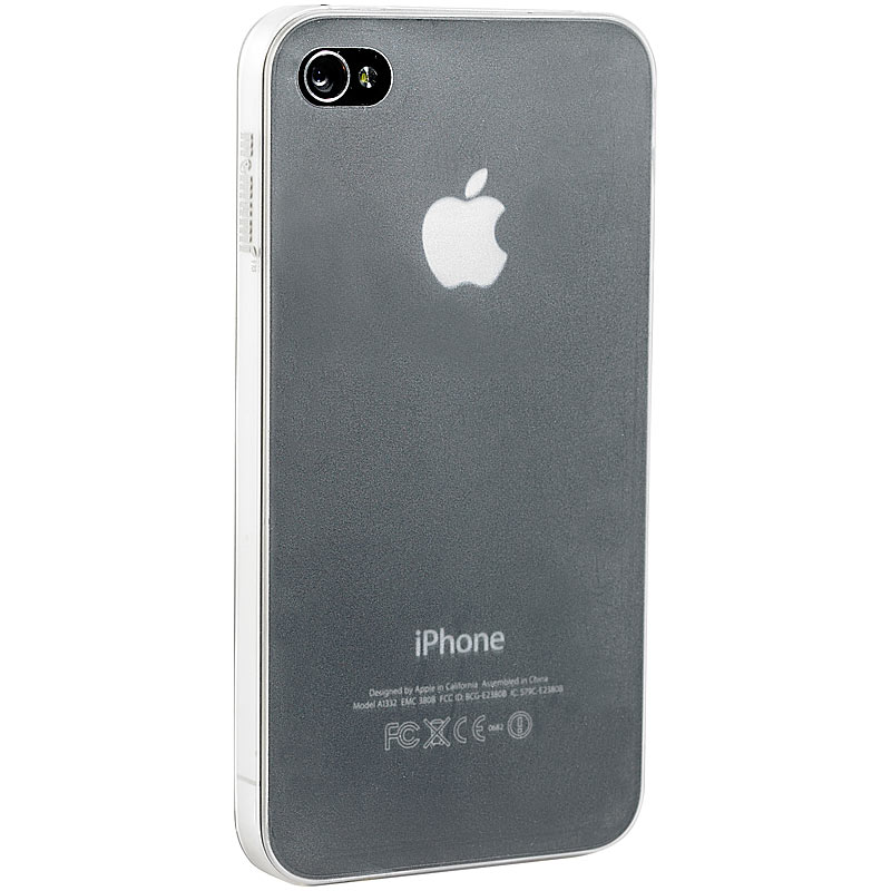 Ultradünnes Schutzcover für iPhone 4/4s, halbtransparent, 0,3 mm