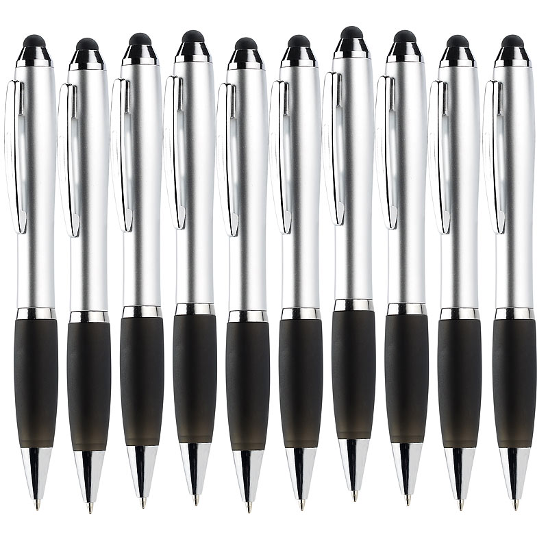 2in1-Kugelschreiber mit Touchscreen-Stift, 10er-Pack