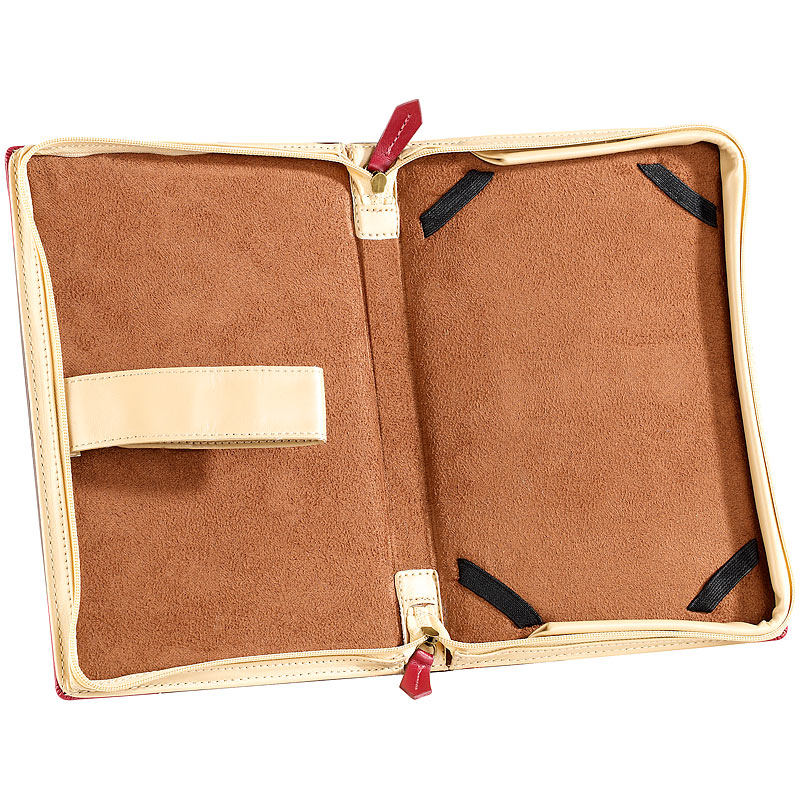 Edle Kunstleder-Schutzhülle für iPad mini im Buch-Design