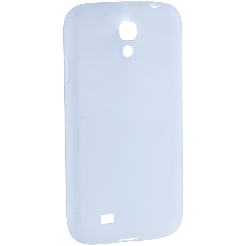 Silikon-Schutzhülle für Samsung Galaxy S4, weiß/transparent