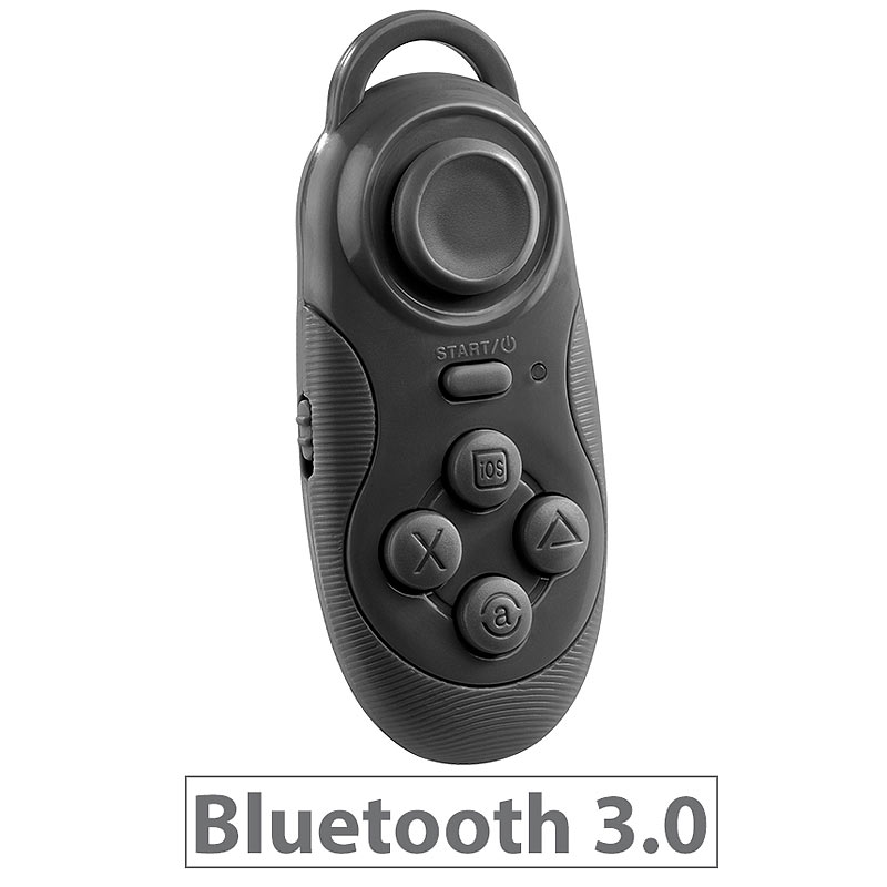 Mini-Akku-Game-Controller & Fernbedienung, Bluetooth, iOS, Android, PC