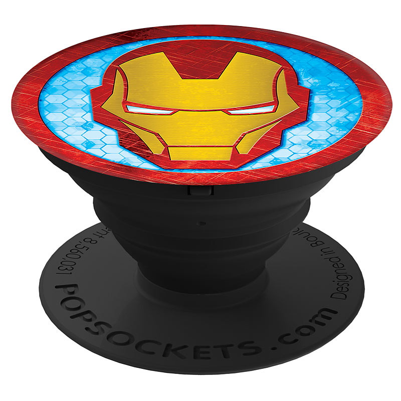 Ausziehbarer Sockel und Griff für Smartphones &Tablets - Iron Man Icon