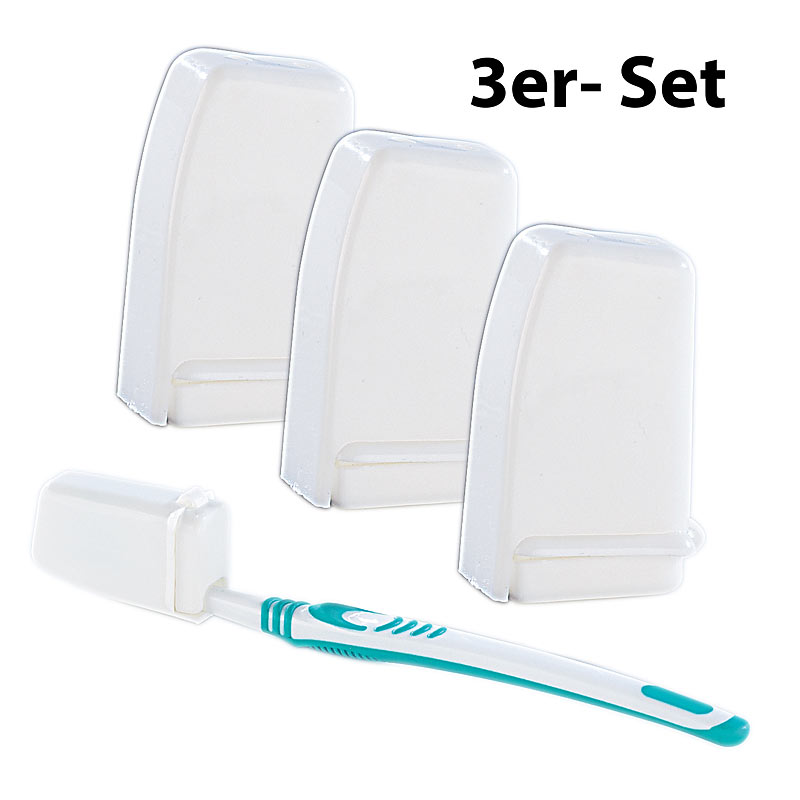 Schutzkappen für Zahnbürsten 3er-Set