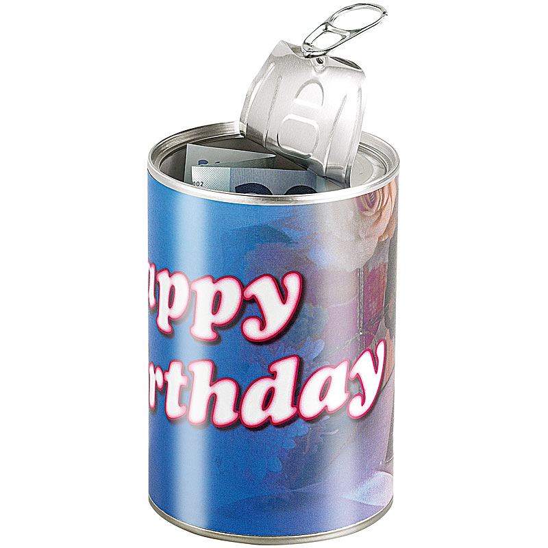 Geschenkdose Happy Birthday: Originelle Präsent-Verpackung