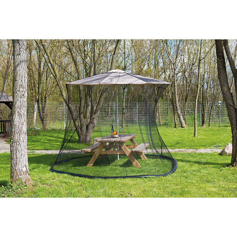 Sonnenschirmnetz: Moskitonetz für Sonnenschirme, 330 x 250 cm, 220 Mesh