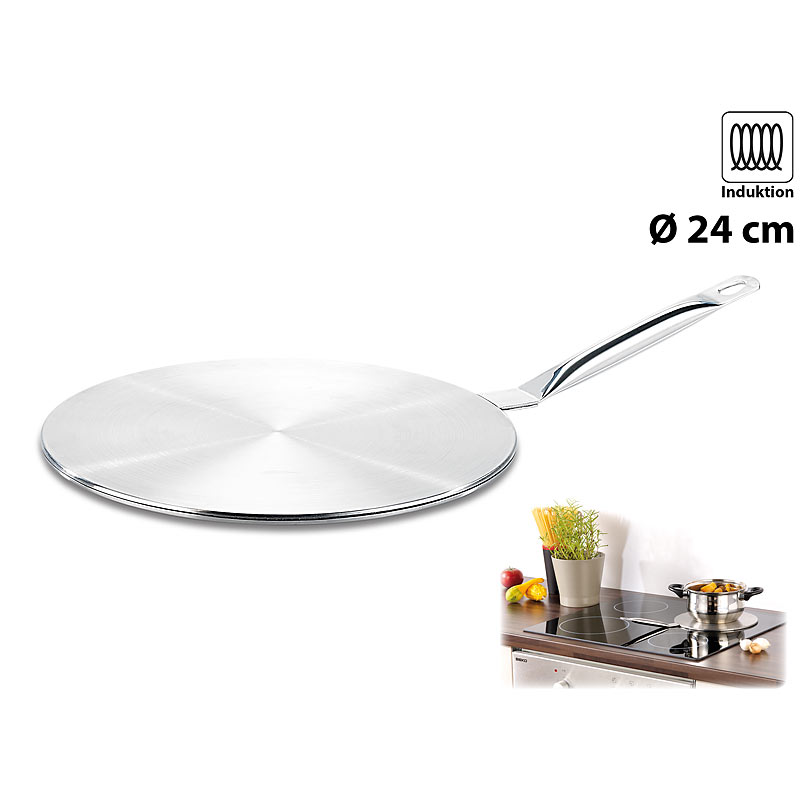 Universal-Adapterplatte für Induktionskochfelder, 24 cm