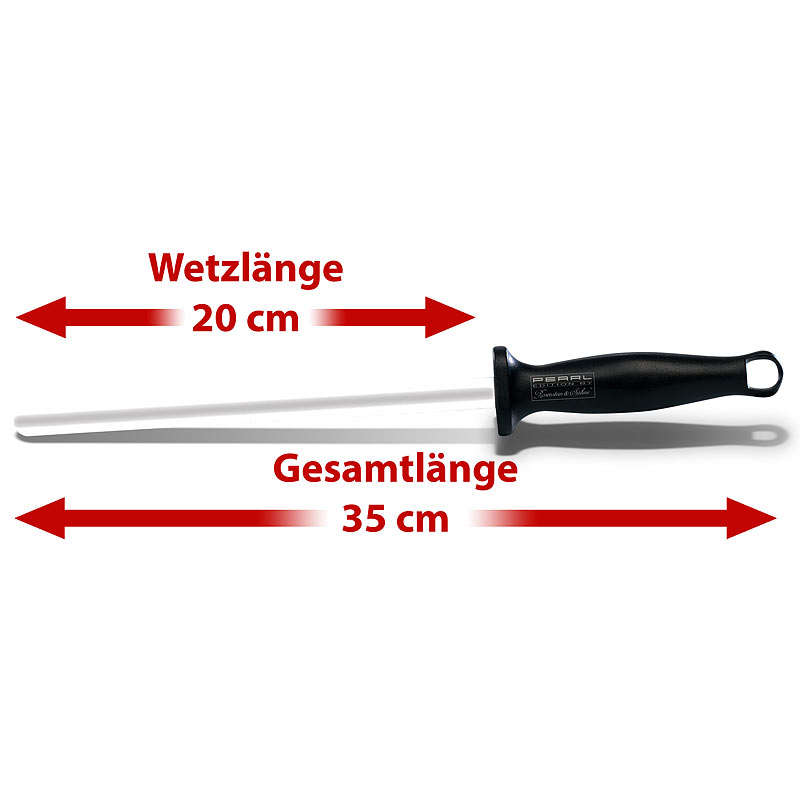 2er-Set Keramik-Schleifstäbe für Stahlmesser