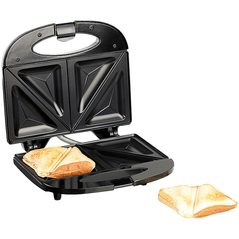 Antihaft-beschichteter Sandwich-Toaster für 4 Portionen, 750 Watt