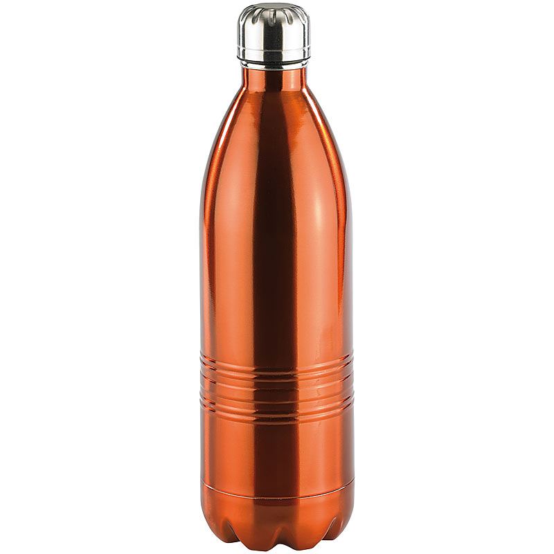 Doppelwandige Vakuum-Isolierflasche aus Edelstahl, 1,0 Liter