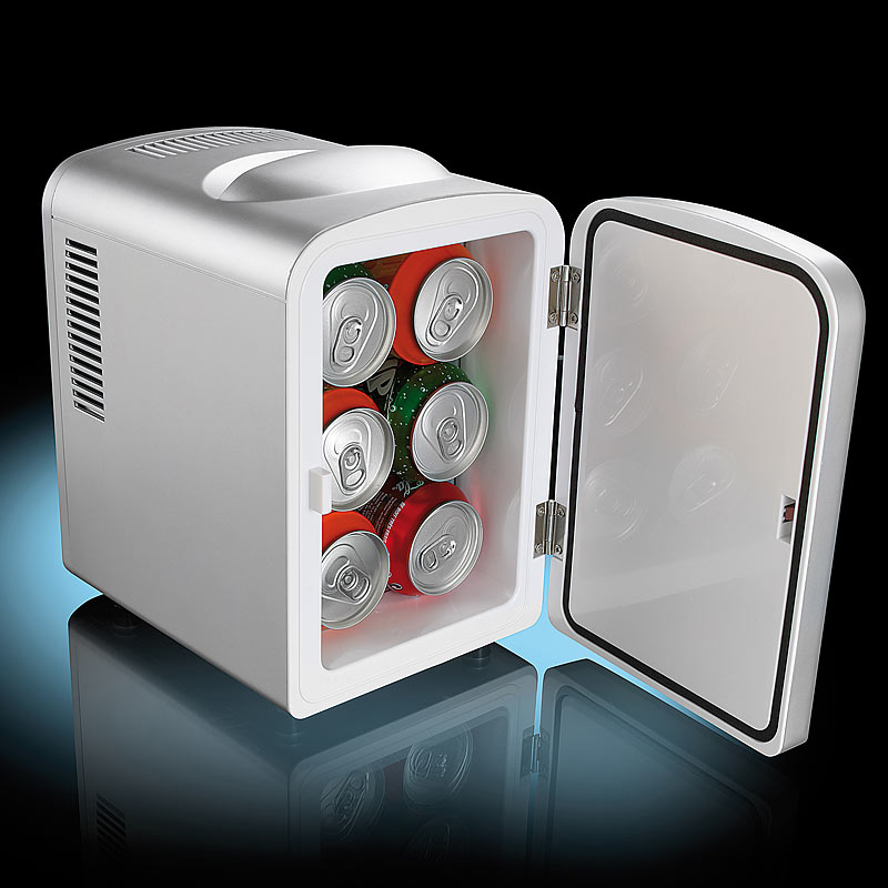 Lescars Auto-Kühlbox 12V: Elektrische Kfz-Wärme- & Kühl-Box, Getränkehalter  (Versandrückläufer) (Kühlbox mit Getränkehalter)
