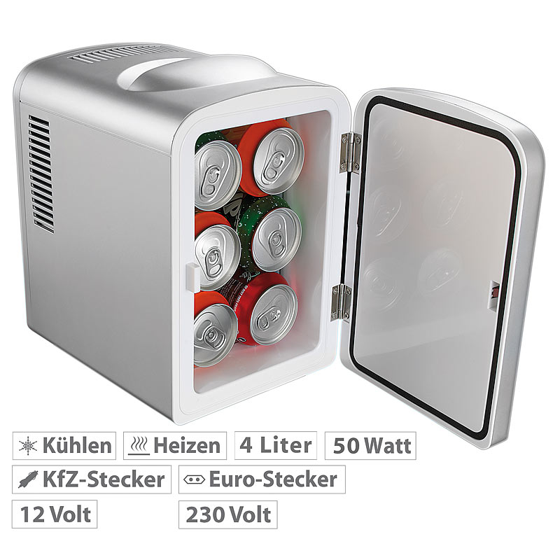 PEARL Kühltasche klein: Isolierte Mini-Kühltasche mit Tragegurt, 2,5 Liter  (Thermotasche klein)
