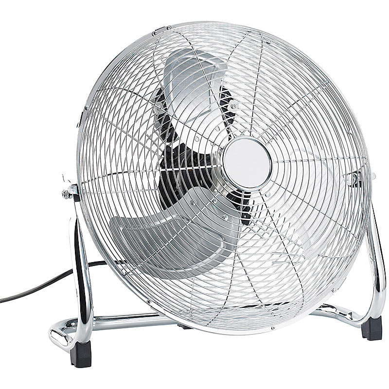 Vollmetall-Bodenventilator, 3 Geschwindigkeitsstufen, 100 W, Ø 45 cm