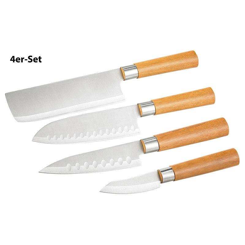 4-teiliges Küchen-Messerset Edelstahl (PEARL Edition)