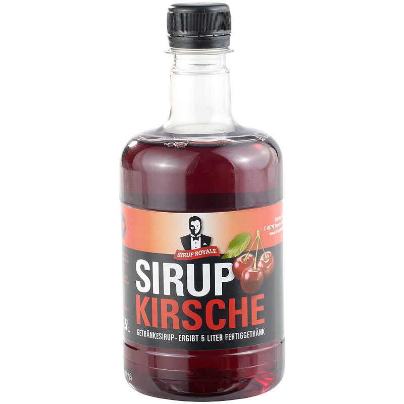 Sirup Royale mit Kirsch-Geschmack, 0,5 Liter, PET-Flasche