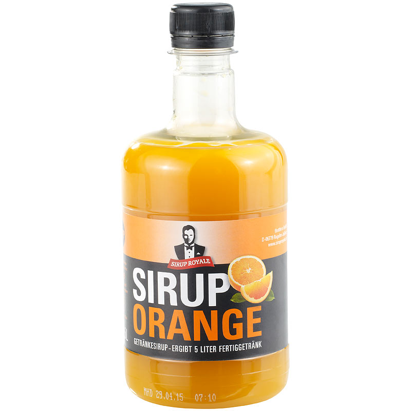 Sirup Royale mit Orange-Geschmack, 0,5 Liter, PET-Flasche