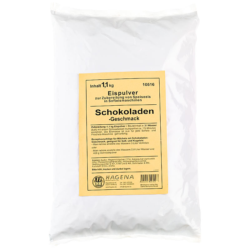 Softeispulver Schokoladen-Geschmack, 1,1 kg