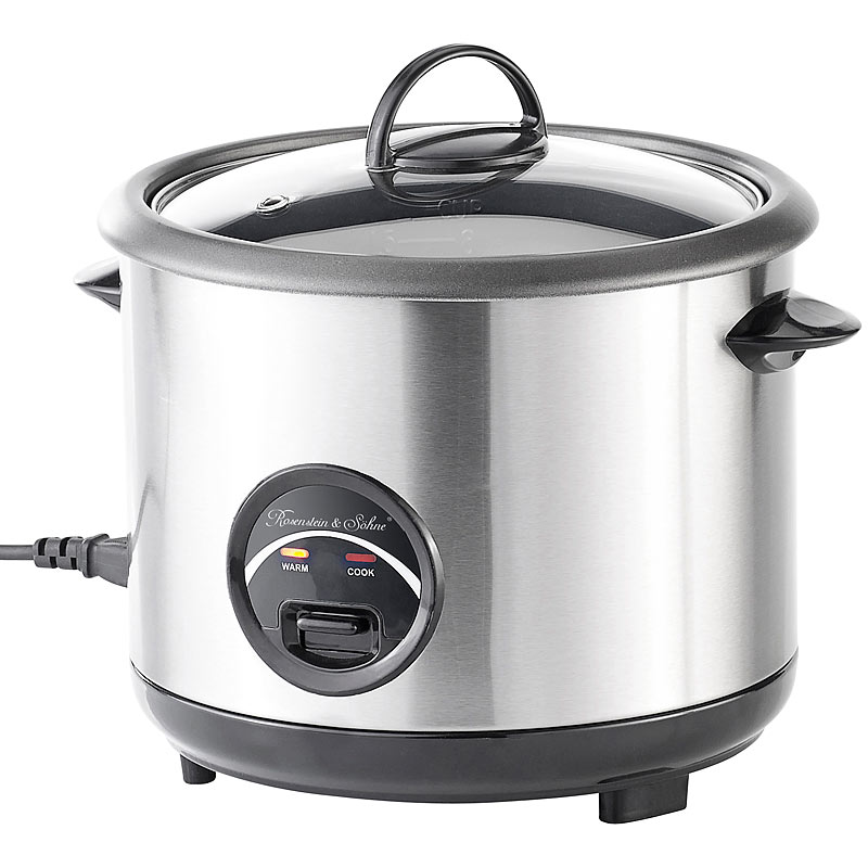 Reistopf EdelstahlReiskocher 1,5 Liter (Rice Cooker) eBay