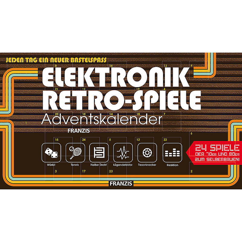 FRANZIS Elektronik Retro Spiele Adventskalender (Ausgabe FRANZIS Elektronik Retro Spiele Adventskalender 2019 | 24