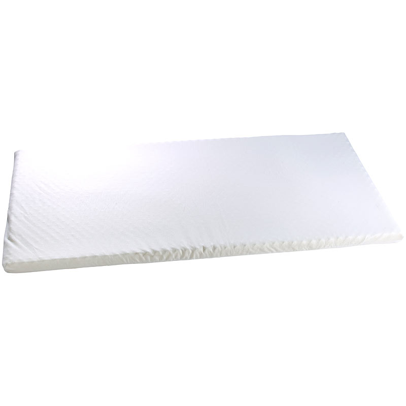 Matratzenauflage aus thermoaktivem Memory-Foam mit Bezug, 90x200x7 cm