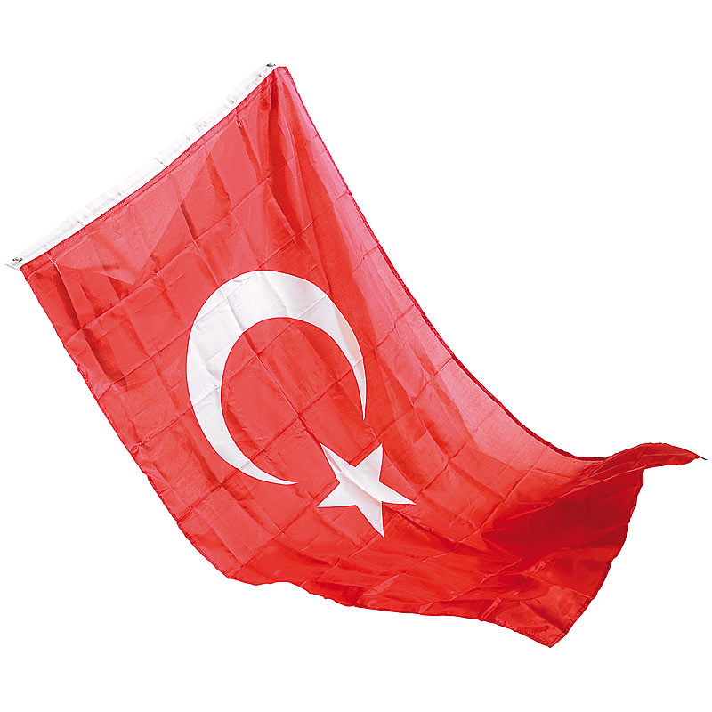 Länderflagge Türkei 150 x 90 cm aus reißfestem Nylon