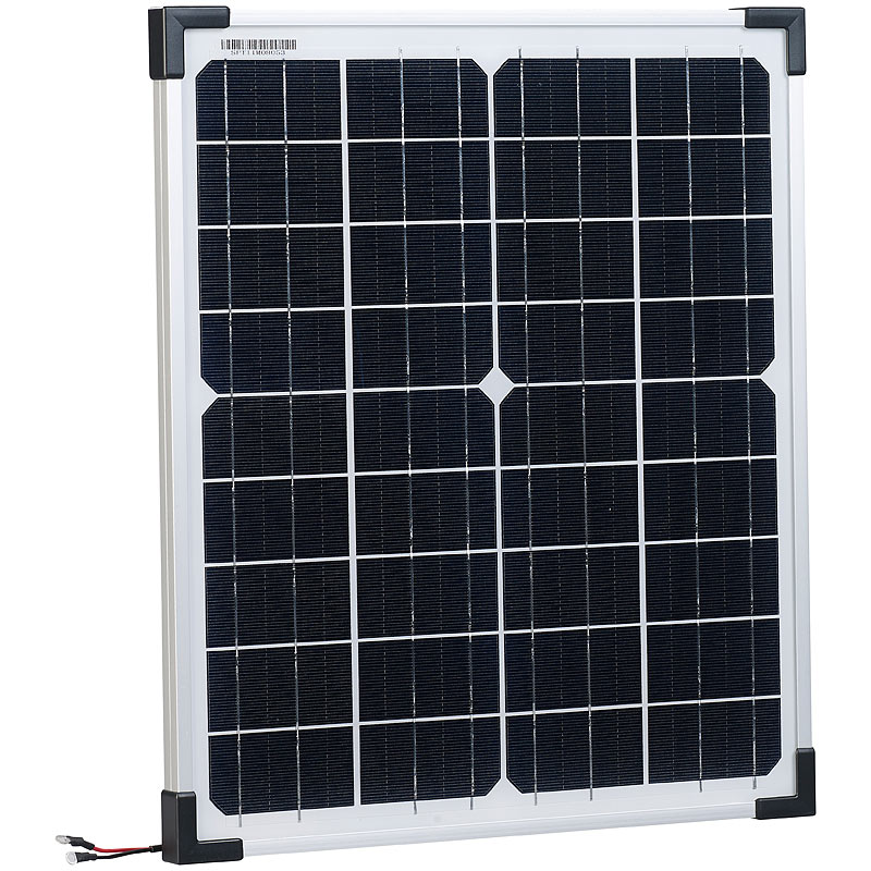 Mobiles Solarpanel mit monokristallinen Solarzellen, 20 Watt
