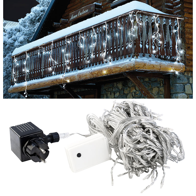 Lichtervorhang LED Lichterketten Vorhang Snow Mit 180