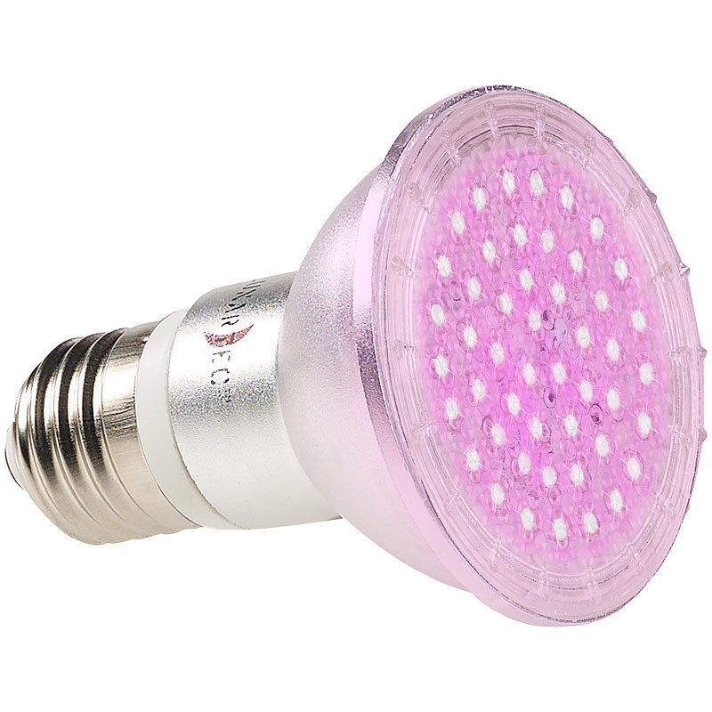 LED-Pflanzenlampe mit 48 LEDs, 50 Lumen, E27