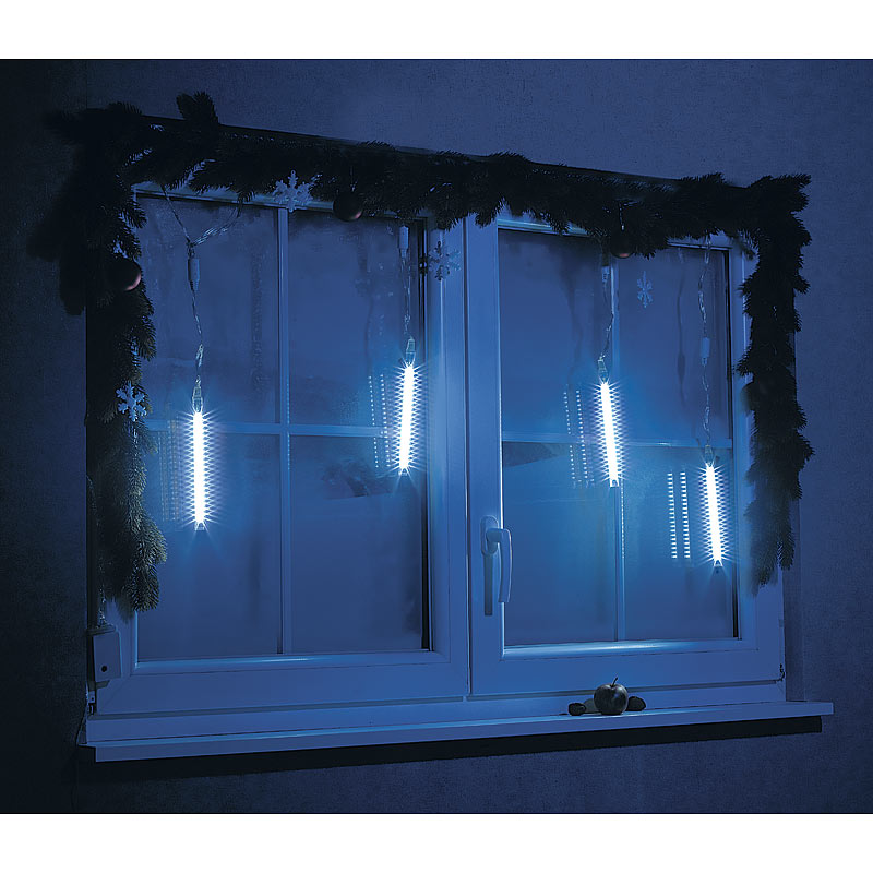 LED-Leuchtstäbe mit Schneefall-Effekt für innen & außen