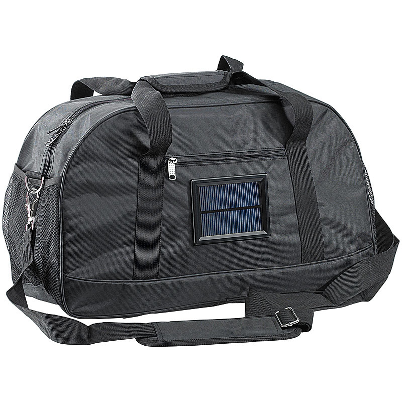 Solar-Reise- und Sporttasche mit Ladefunktion für Mobiltelefone