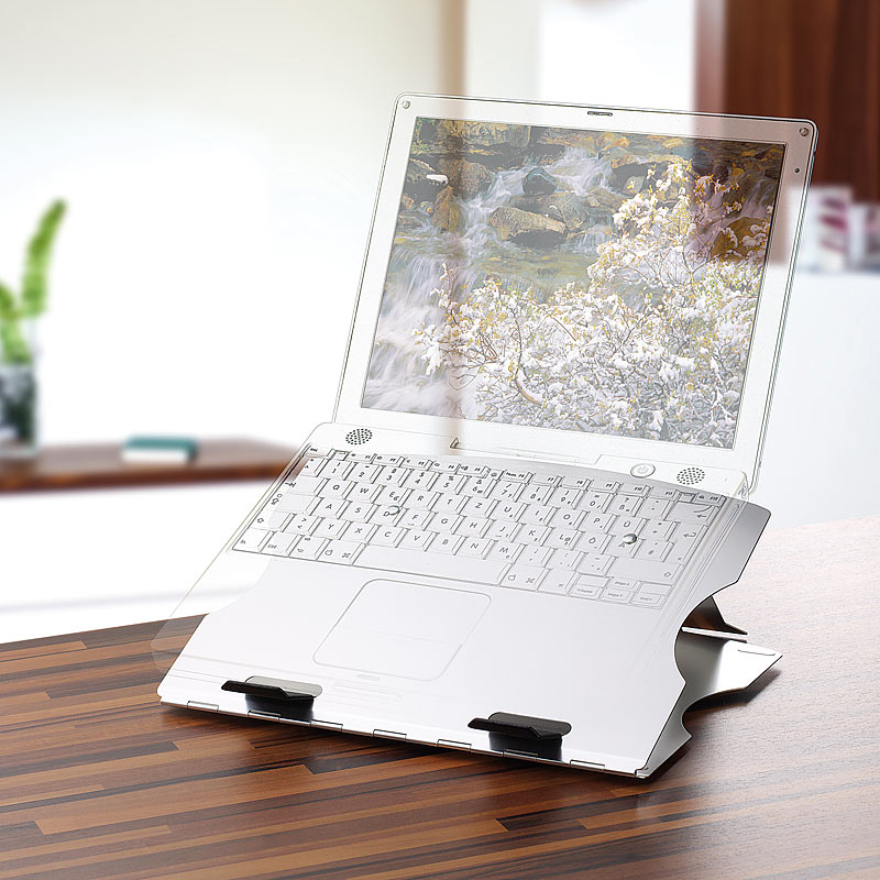 Laptop Ständer Aus Alu - Verstellbar & Faltbar Für Bessere Haltung