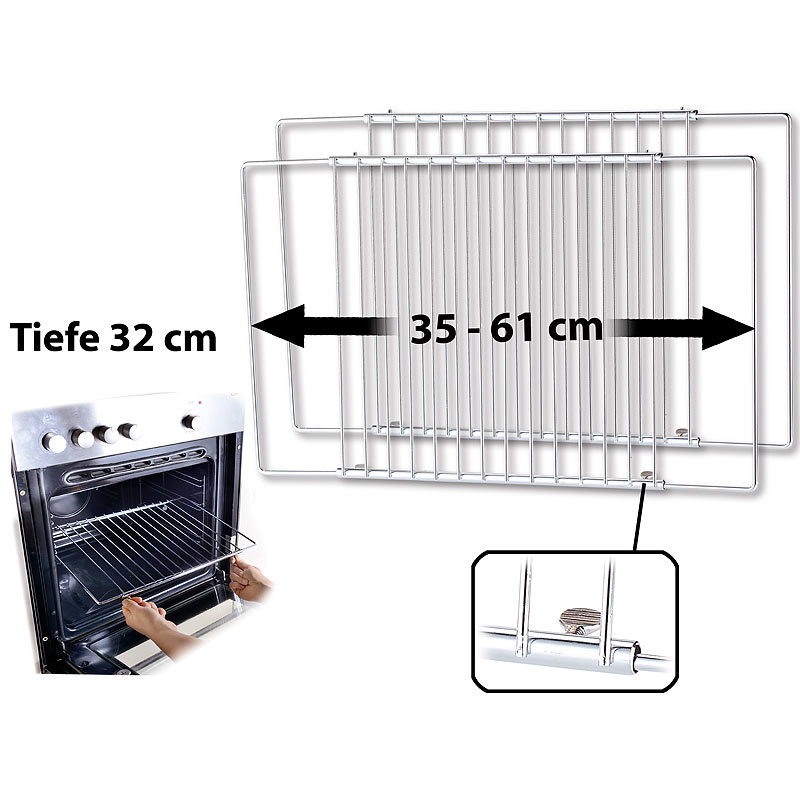 2er Pack Universal Gitter/-einlegeboden, für Kühlschrank/Gefrierfach