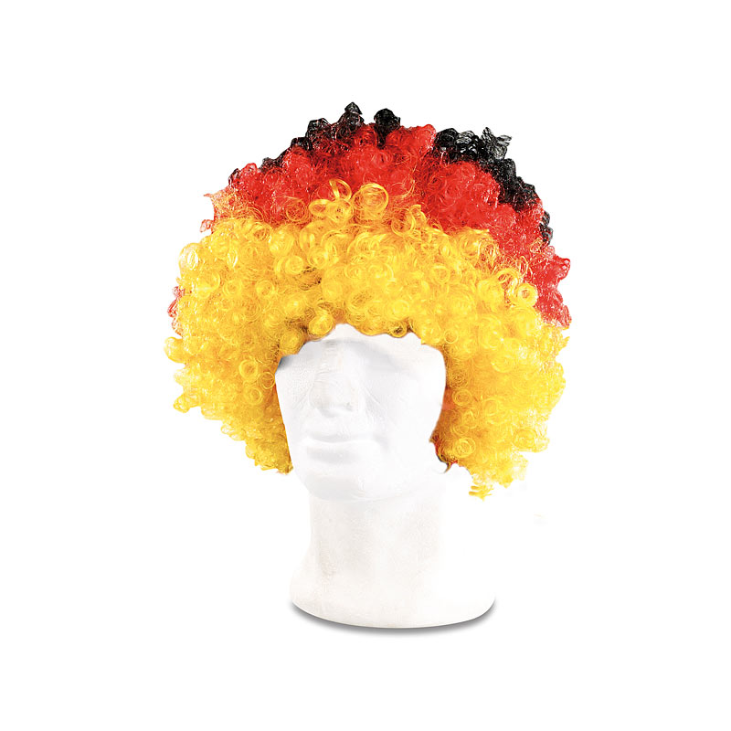Afro-Fan-Perücke in Deutschland-Farben