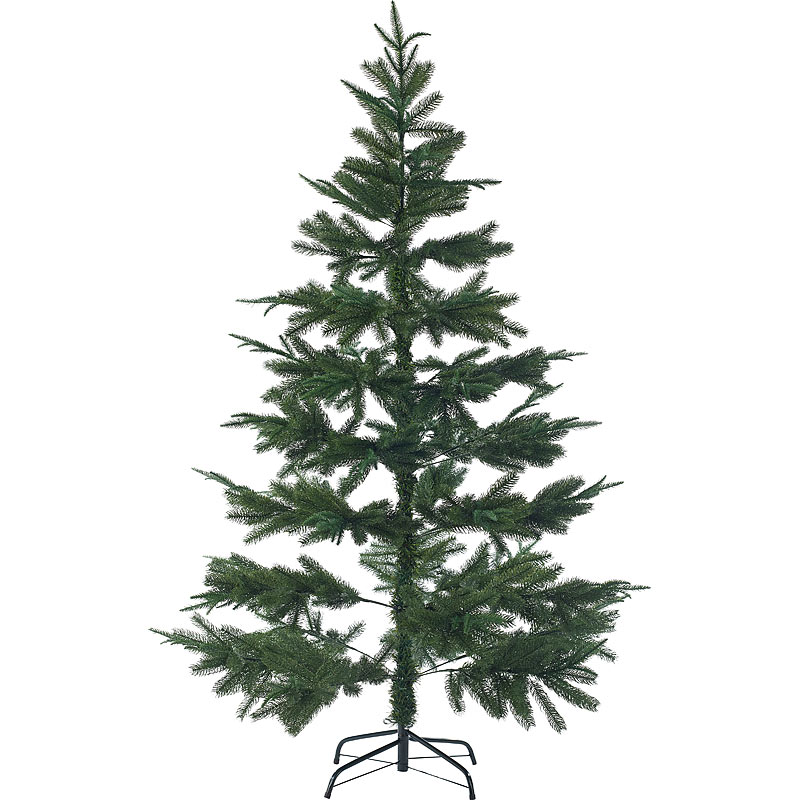 Künstlicher Weihnachtsbaum, 180 cm, 1071 PE-Spitzen, mit Ständer, grün