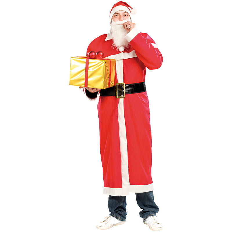 5-teiliges Weihnachtsmann-Kostüm 
