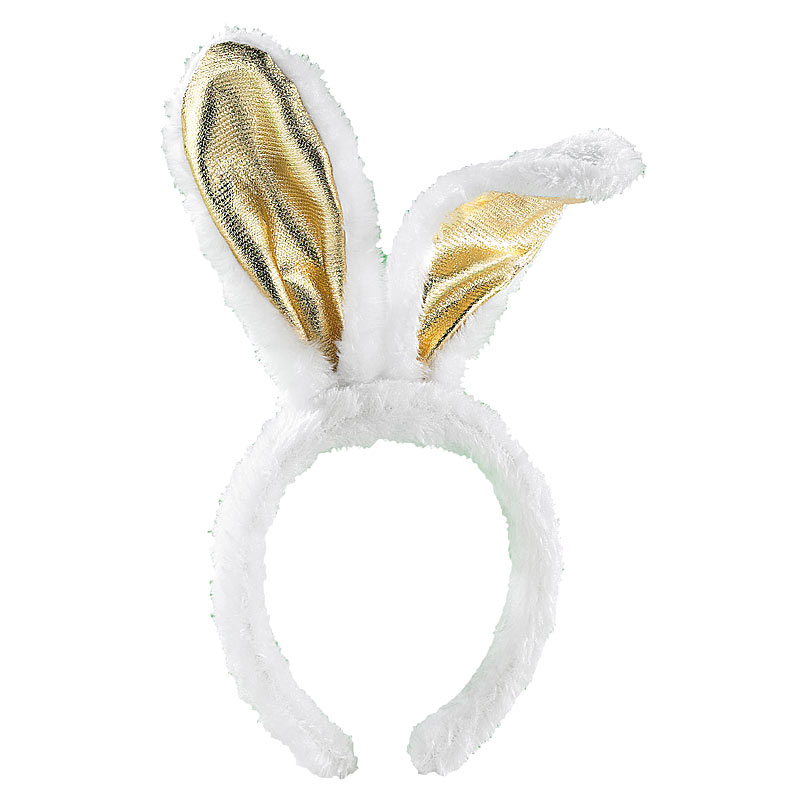 Goldene Bunny-Ohren aus Plüsch