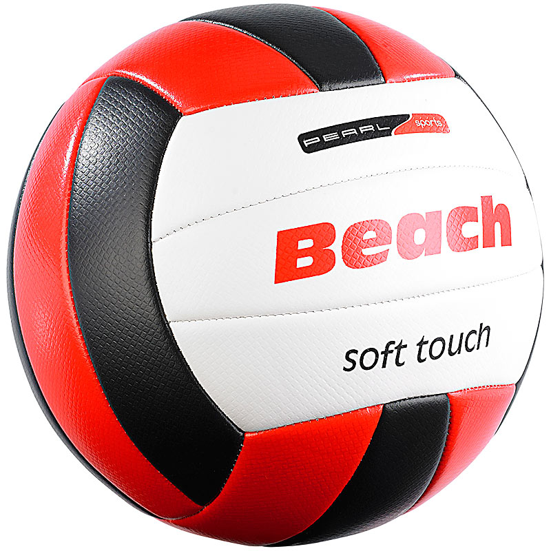 Beachvolleyball, griffige Soft-Touch-Oberfläche, Kunstleder, 20,5 cm Ø