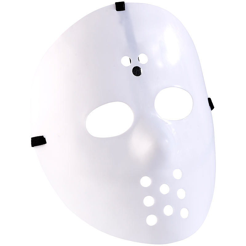 Hockey-Maske für Halloween, weiß