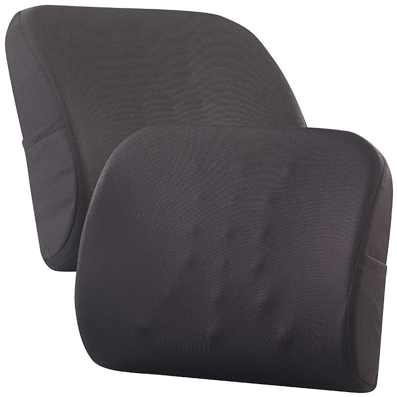 2er-Set Ergonomisches Lenden & Rückenkissen aus Memory Foam