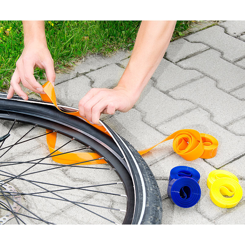 Pannenschutzeinlage für Fahrradreifen, 19 mm (gelb)