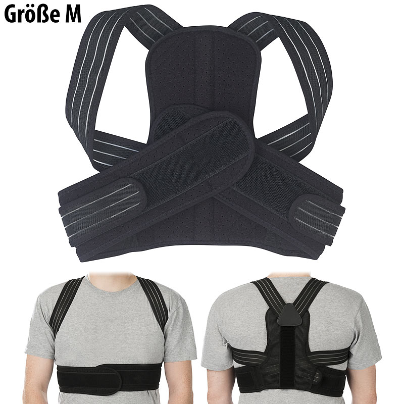 Geradehalter zur Haltungs-Korrektur für Schultern und Rücken, Größe M
